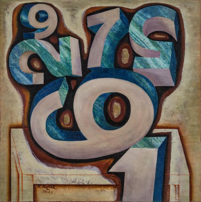 Rūsiņ&scaron; Rozīte. Mathematician&rsquo;s Still-Life. 1968. Oil on canvas. Collection of the Latvian National Museum of Art, Riga. Photo: Normunds Brasliņ&scaron;