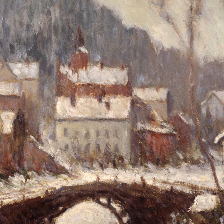 Klods Monē (1840&ndash;1926). Ziemas ainava. Sandvika. 1895. LNMM kolekcija