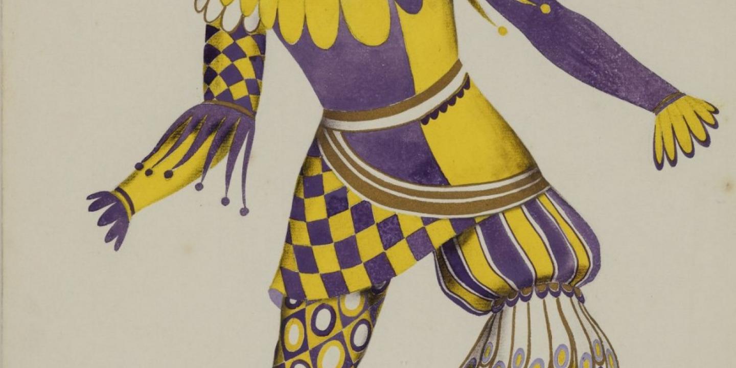Ludolfs Liberts. Nerrs. Kostīma skice N. Čerepņina baletam &ldquo;Armīdas paviljons&rdquo;. 1930. Papīrs, akvarelis, gua&scaron;a. LNMM kolekcija. Publicitātes foto