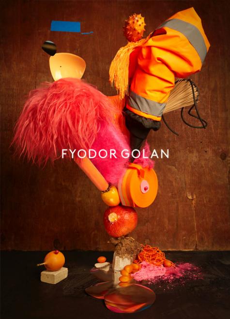 The ad campaign for FYODOR GOLAN&rsquo;s Spring/Summer 2019 collection &ldquo;Beautiful Garbage&rdquo; shot by photographer and sculptor Lorenzo Vitturi, with creative direction by Jamie Brunskill. The campaign featured up-cycled objects and materials from the designers&rsquo; archive and studio leftovers, expressing the brand&rsquo;s message of reusing and recycling in a colourful and impactful way.
