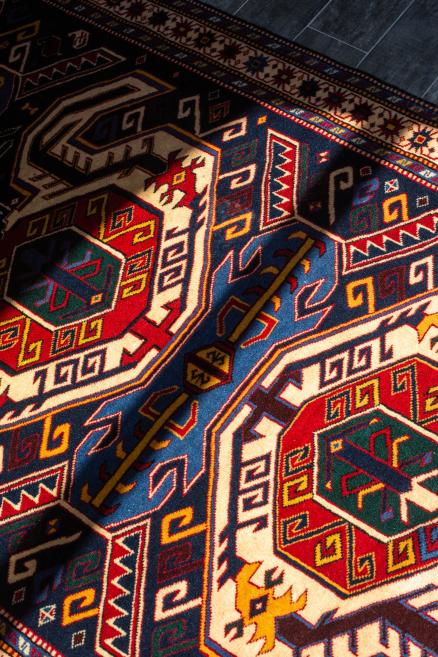 Carpet Bakhmanly. Garabagh region. The name comes from the village Buyuk Bahmanli in the Fuzuli region. Open Joint Stock Company Azerkhalcha