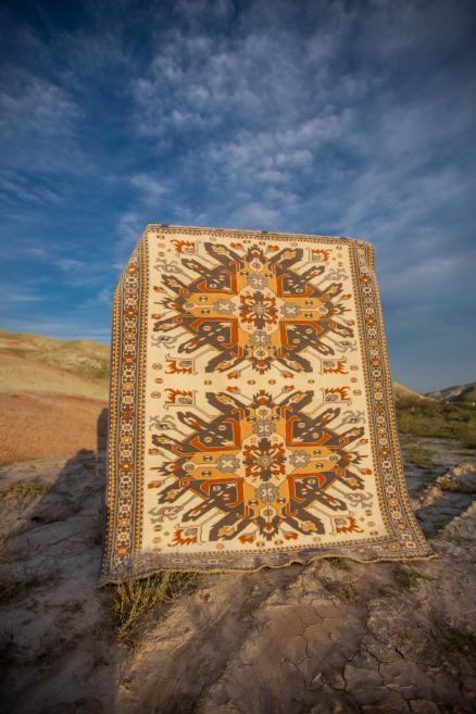 Carpet "Chalabi". Garabagh region. The origins of its composition can be traced back to the late 17th century and early 18th century during the Safavid dynasty. Open Joint Stock Company &ldquo;Azerkhalcha&rdquo;