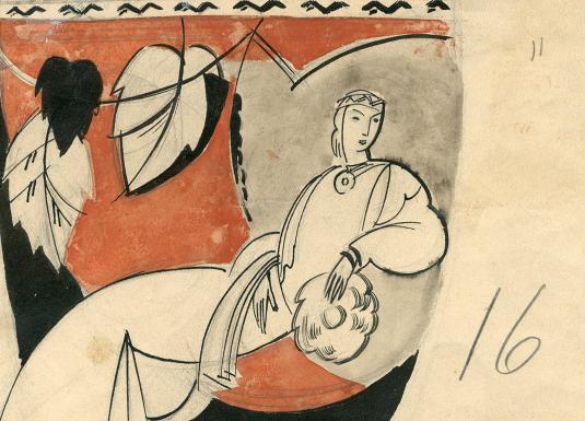 Romana Sutas un Aleksandras Beļcovas muzejs dāvinājumā saņēmis 12 Romana Sutas trauku skices