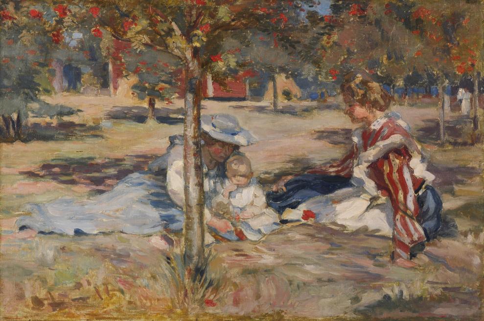 Janis Rozentāls. Rudens saulē (Parkā). 1903&ndash;1905. Audekls, eļļa. LNMM kolekcija. Publicitātes foto