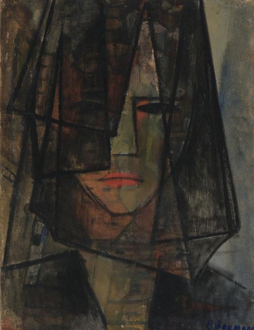 Biruta Baumane. Self-portrait in Black.