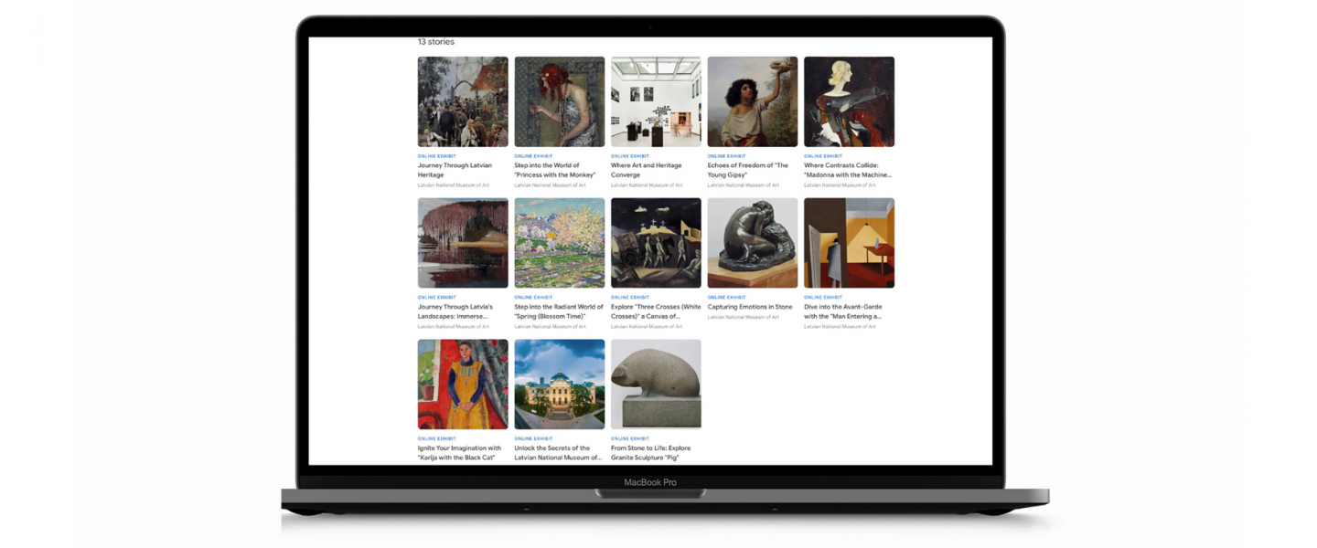 Mākslas muzejiem jauns digitālais saturs “Google Arts & Culture”