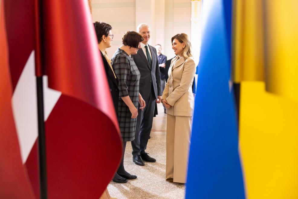 <span>Ukrainas prezidenta kundzes Olenas Zelenskas vizīte LNMM. Foto: Anton Kulakowskiy</span>