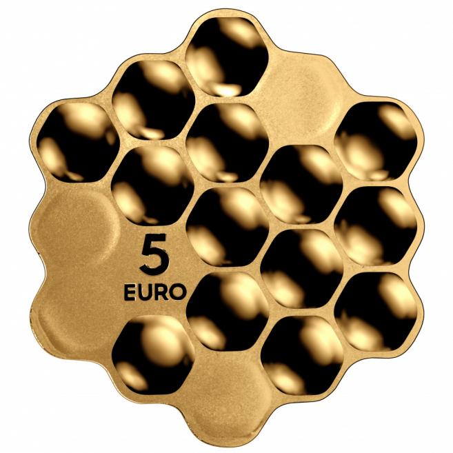 Honey Coin. Graphic design: Artūrs Analts. 2018. Obverse and reverse. Publicity photo